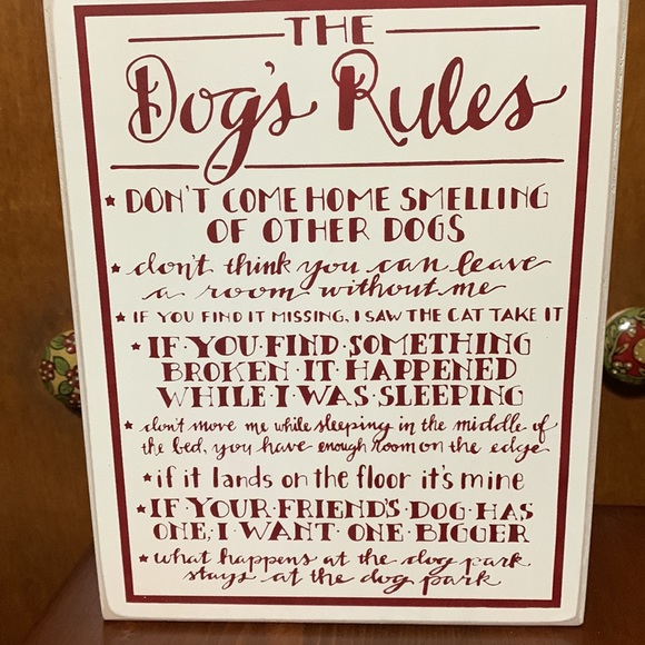 Designs by Kathy-“The Dog’s Rules” Picture - Picture 2 of 8